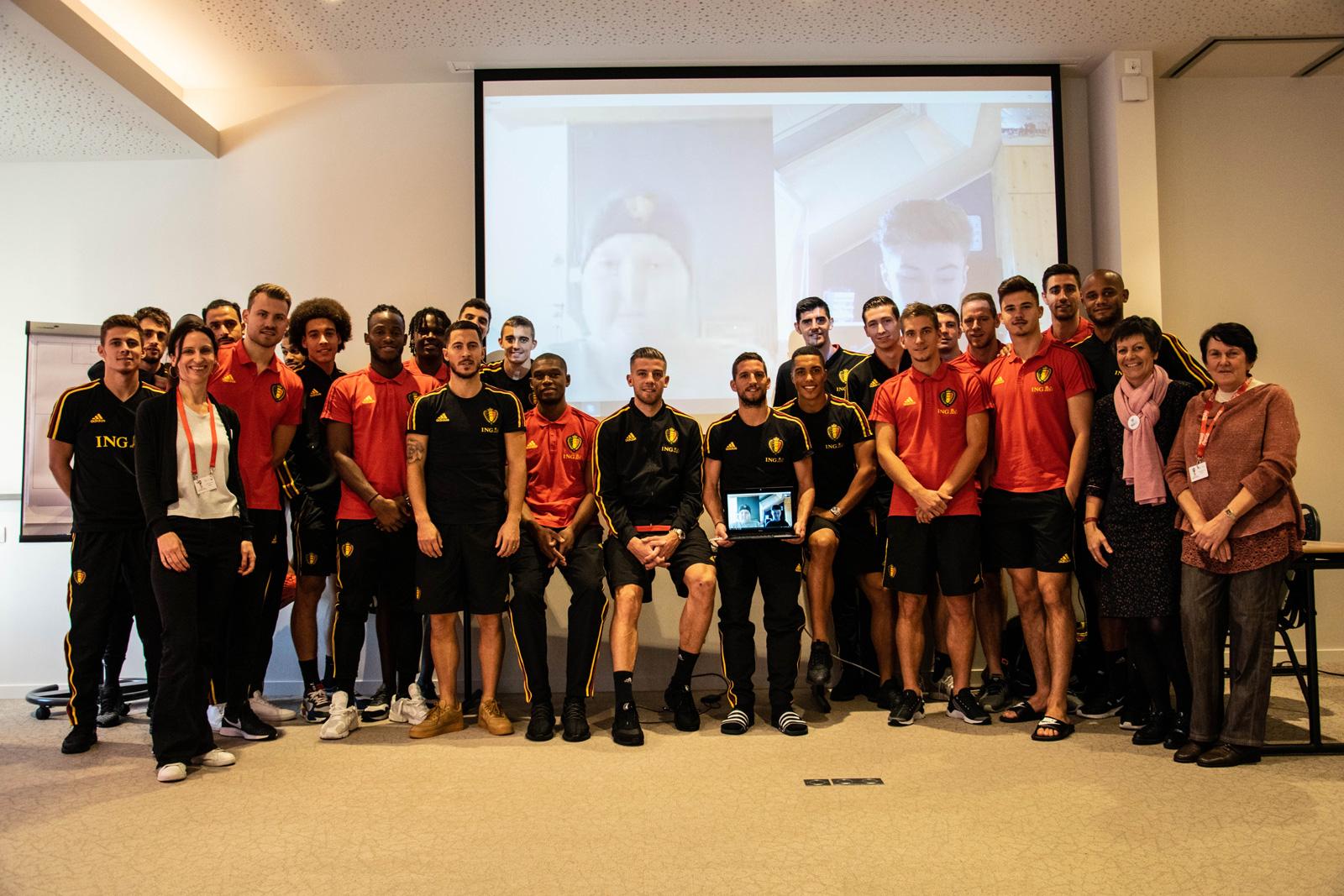 Les diables rouges soutiennent ClassContact dans la mission de connecter les enfants malades.